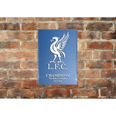 Liverpool FC Champions sandblasted mirror